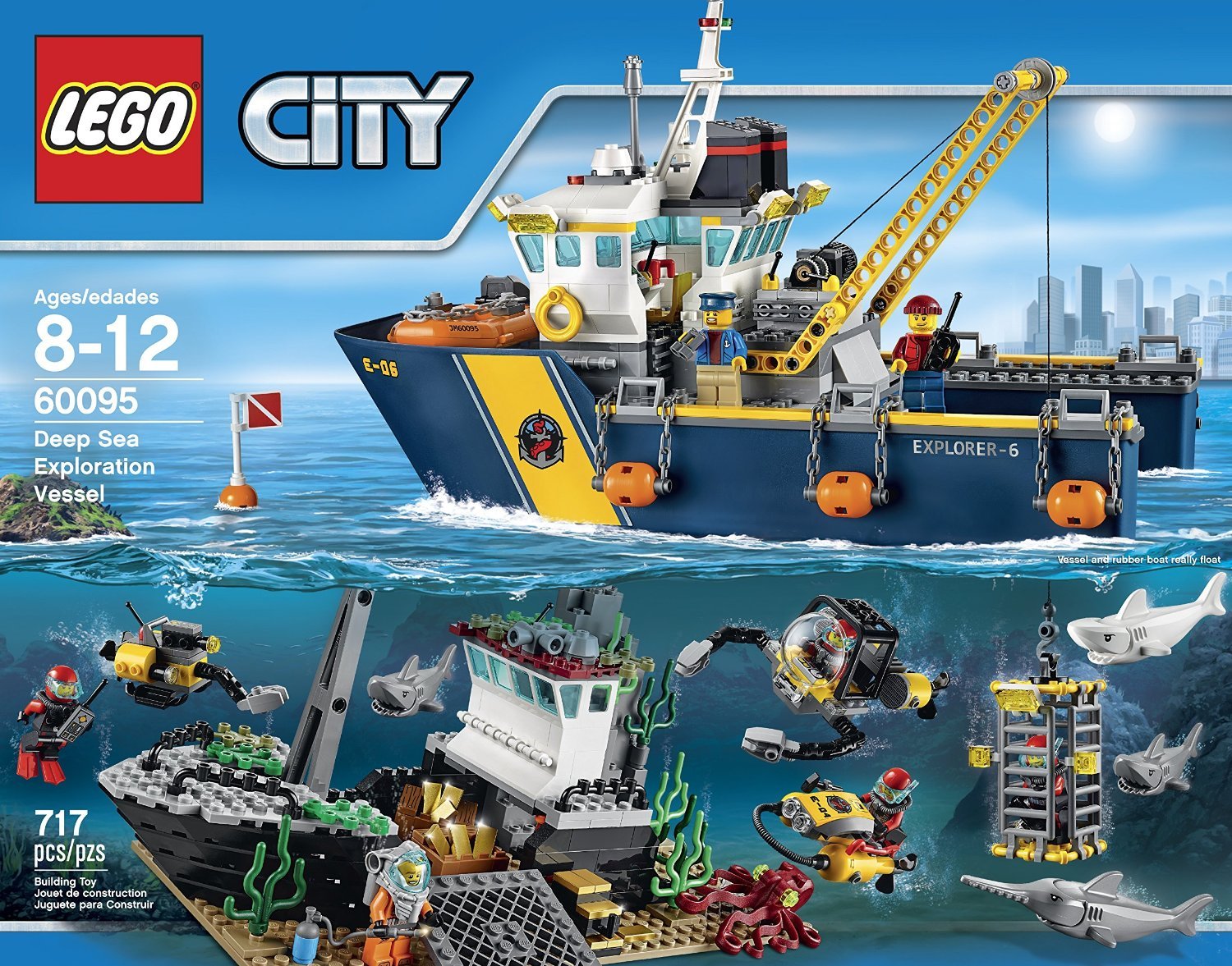 3点おまとめ LEGO City Deep Sea Explorers 60095 Exploration Vessel Build